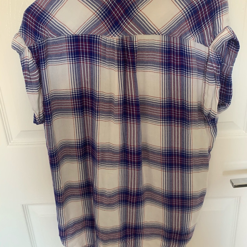 RAILS SLEEVELESS FLANNEL TOP - Picture 3 of 3